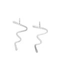 Lucille Earrings | Forged Squiggle Dangles