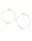 Perla Hoop Earring | Freshwater Pearls on 14K Gold-Filled Wire