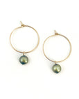 Perla Tiny Hoop | Freshwater Pearl on 14K Gold-Filled Wire