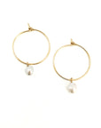 Perla Tiny Hoop | Freshwater Pearl on 14K Gold-Filled Wire