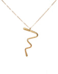 Lucille Necklace | Forged Metal on Chain Necklace