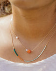 Dusk Necklace | Japanese Glass Beads on 14k Gold-filled Chain