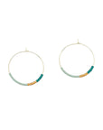 Dusk Hoop Earring | Japanese Glass Beads on 14k Gold-Filled Wire