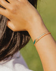 Dusk Bracelet | Japanese Glass Beads on 14k Gold Filled Chain