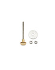 Yankee Drawer Pull | Leather and Brass