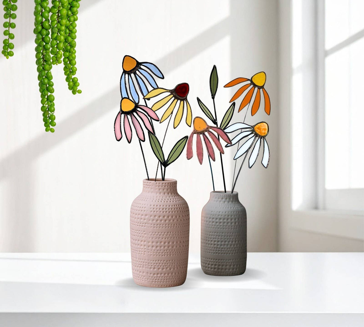Stained Glass | Three Leaf Stem