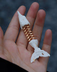 Ceramic Brooch | Fish Bones Pin