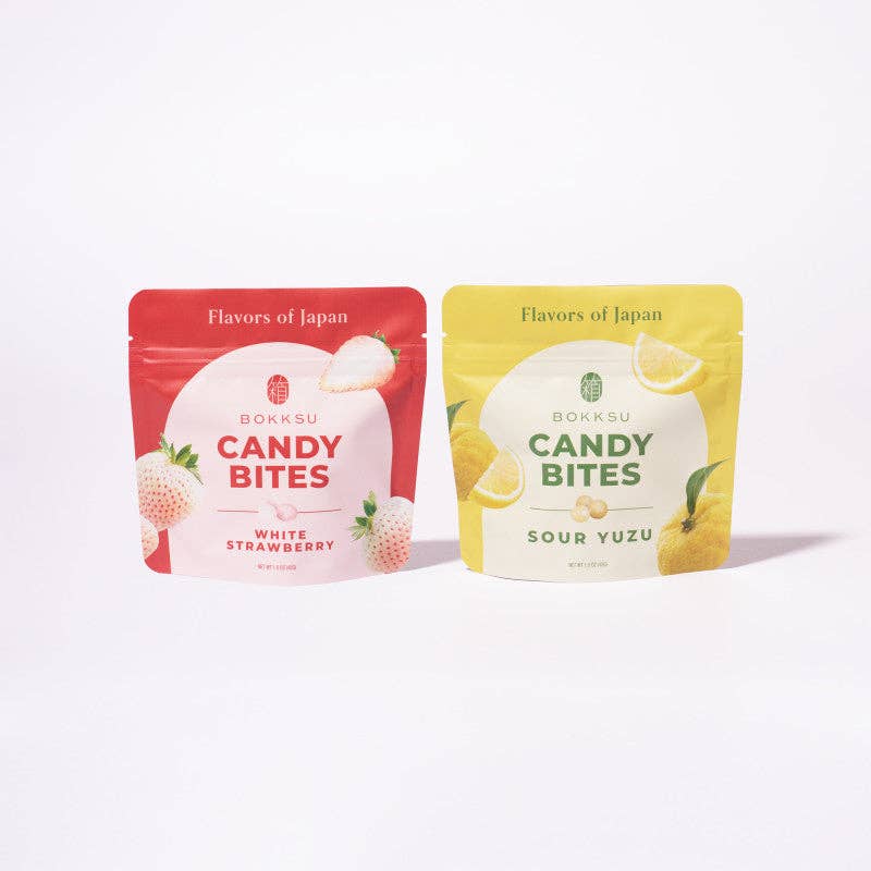 Japanese Candy Bites | White Strawberry &amp; Sour Yuzu