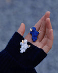 Ceramic Brooch | Blue Cloud Cradle Pin