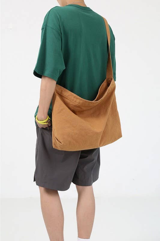 Large Crossbody Canvas Shoulder Bag