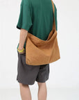 Large Crossbody Canvas Shoulder Bag