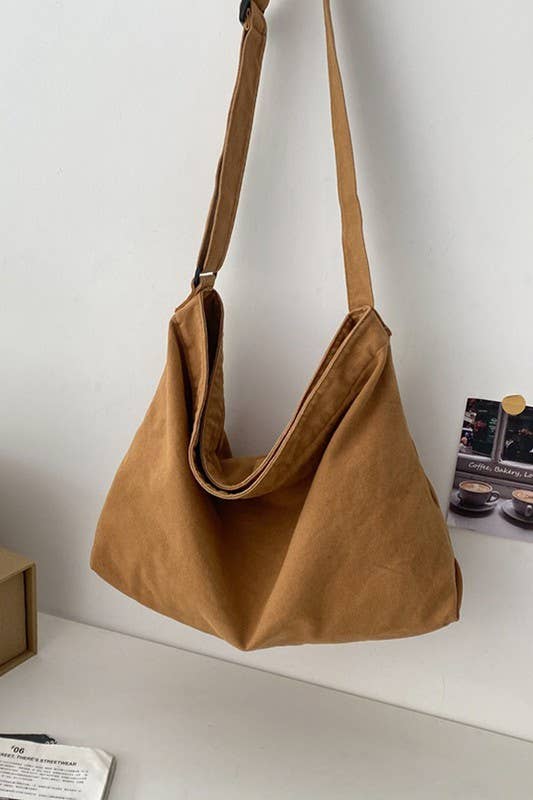 Large Crossbody Canvas Shoulder Bag