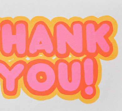 Greeting Card | Thank you shadow