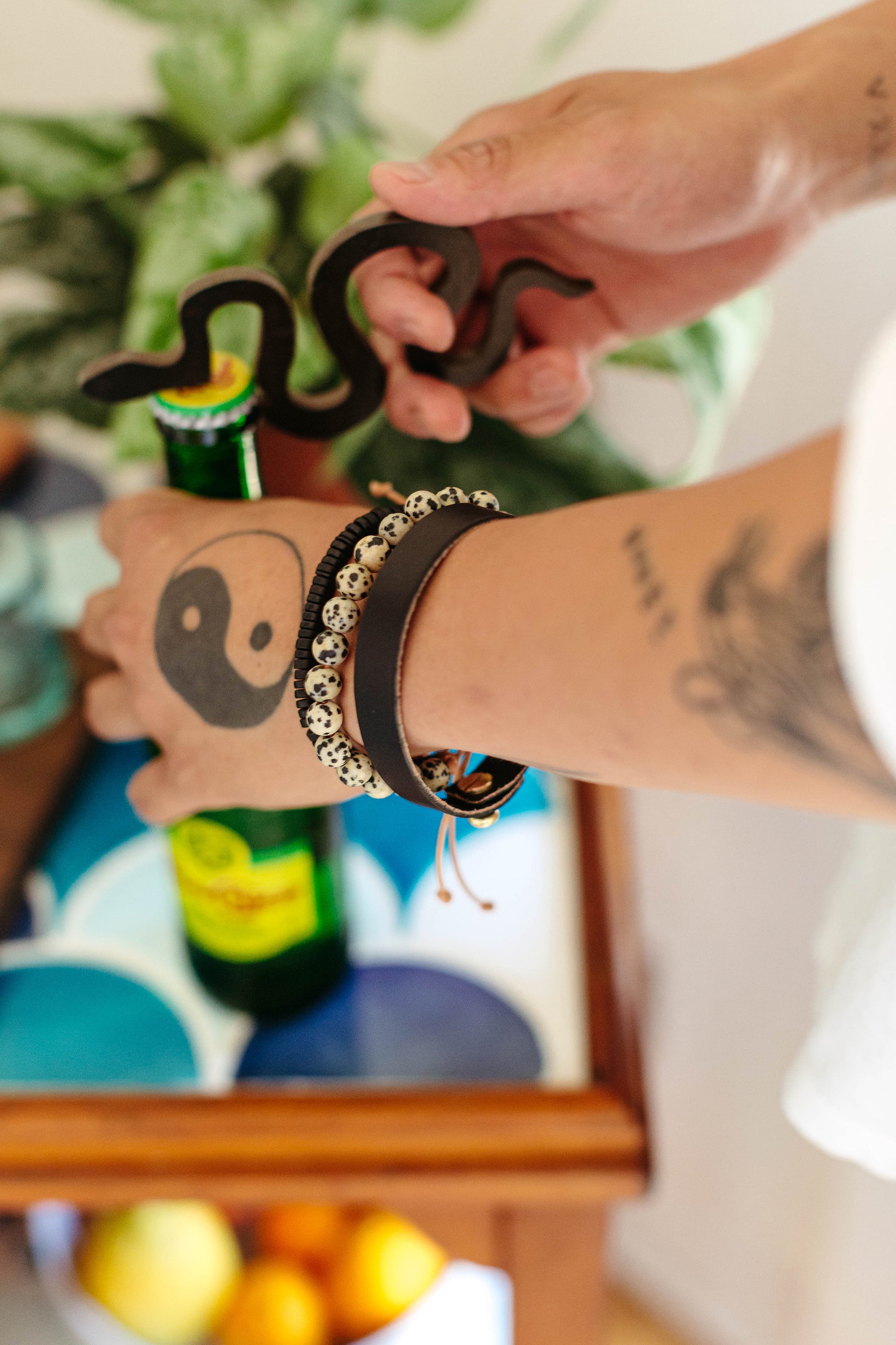 Shirin Gemstone Bracelet | Gemstones and 14K Gold-filled on Leather