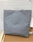 Cute Cat Embroidered Canvas Shoulder Bag