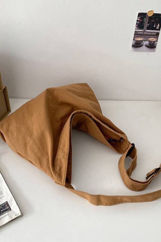 Large Crossbody Canvas Shoulder Bag