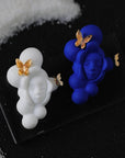 Ceramic Brooch | Blue Cloud Cradle Pin