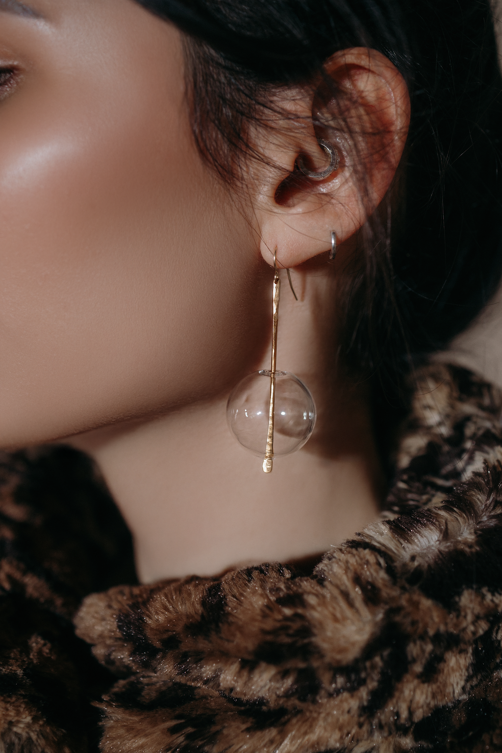 Sjø Earrings | Blown Glass Spheres &amp; 14k Gold-fill