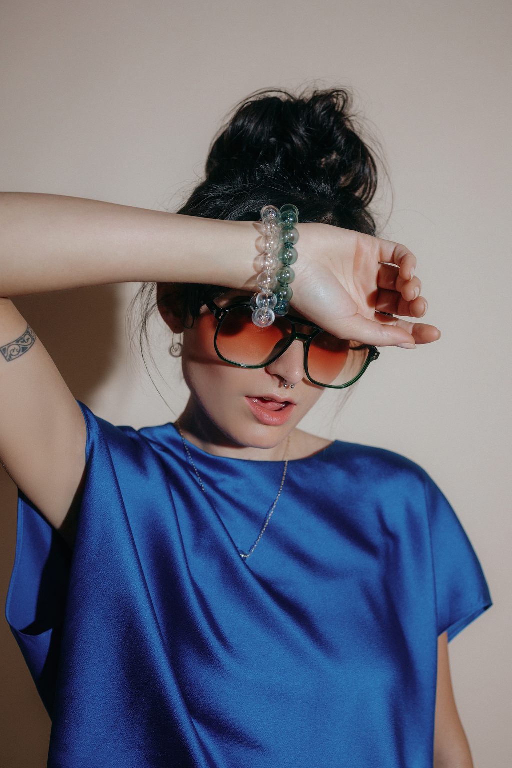 Òkun Bubble Bracelet | Blown Glass &amp; 14k Gold Fill
