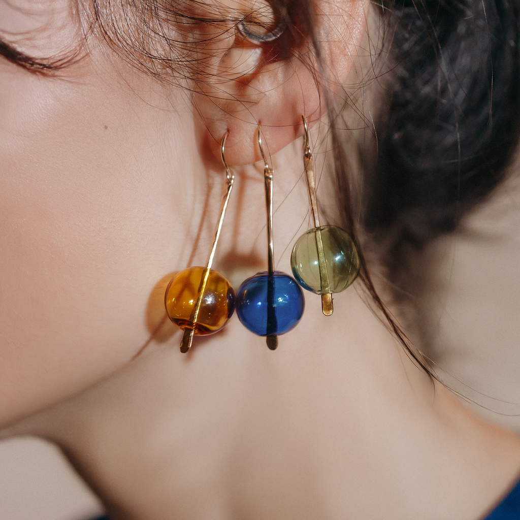 Umi Drop Earrings | Blown Glass &amp; 14k Gold Fill