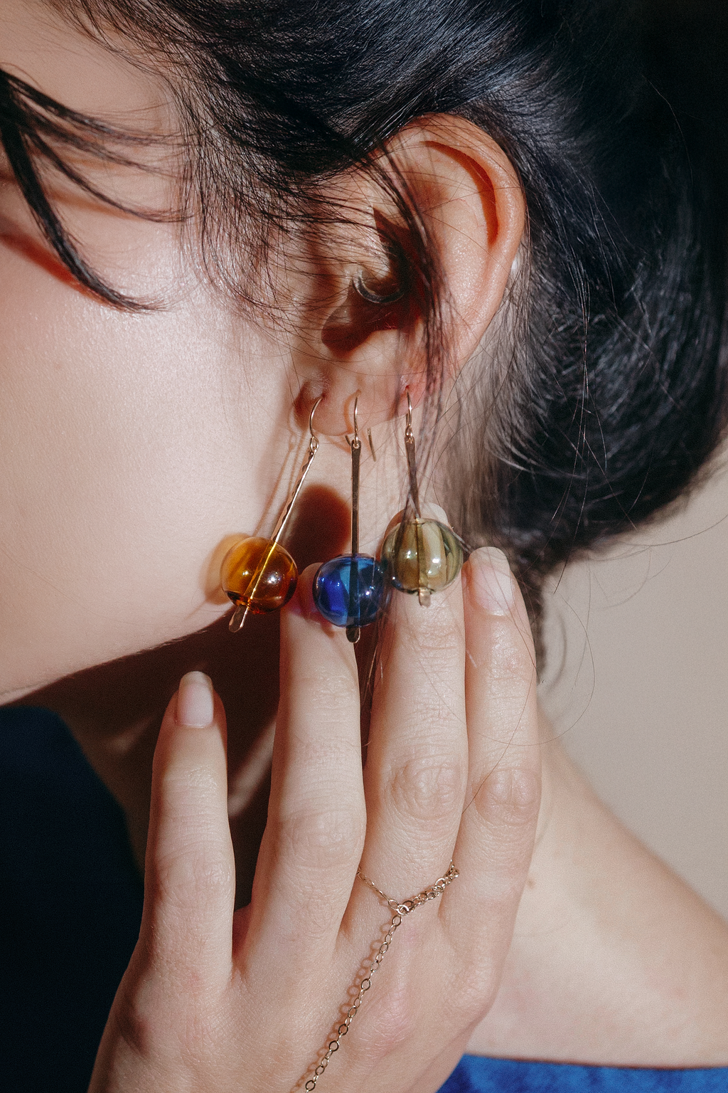 Umi Drop Earrings | Blown Glass &amp; 14k Gold Fill
