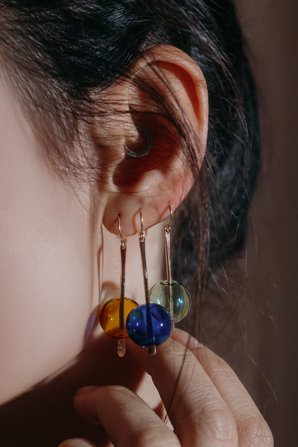 Umi Drop Earrings | Blown Glass &amp; 14k Gold Fill