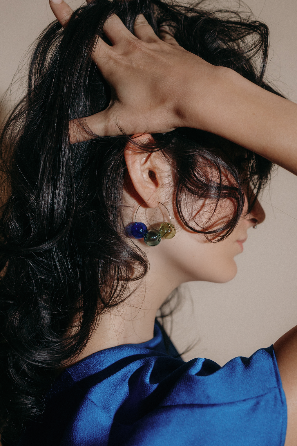 Vari Hoop Earrings | Blown Glass &amp; 14k Gold Fill