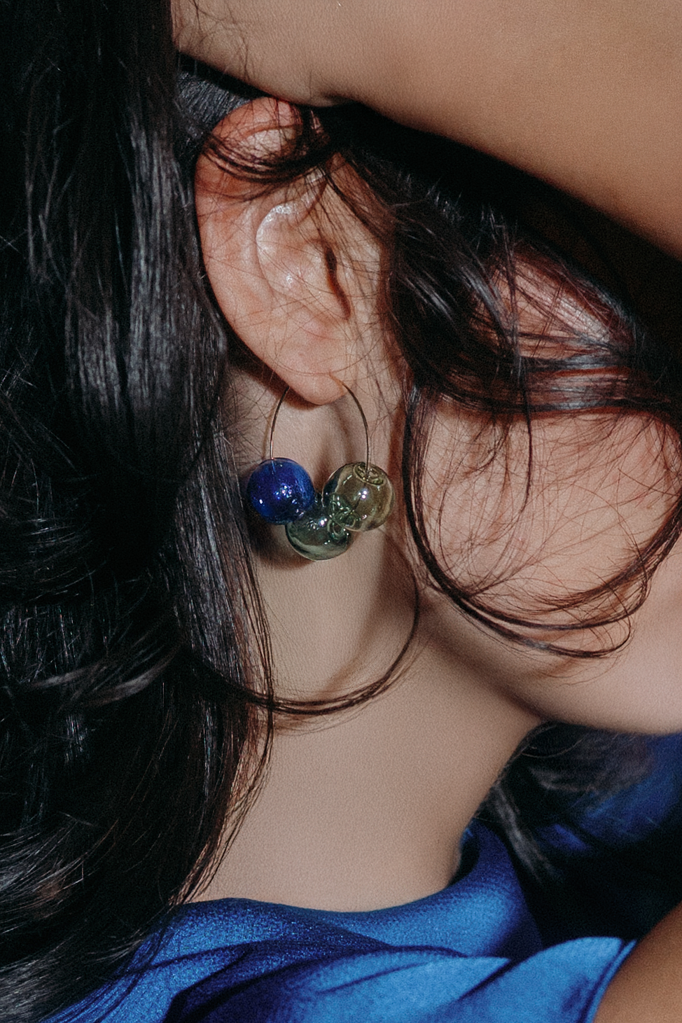 Vari Hoop Earrings | Blown Glass &amp; 14k Gold Fill