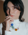 Jūra Statement Necklace | Blown Glass Spheres & 14k Gold-fill