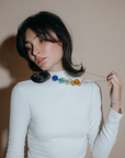 Jūra Statement Necklace | Blown Glass Spheres & 14k Gold-fill
