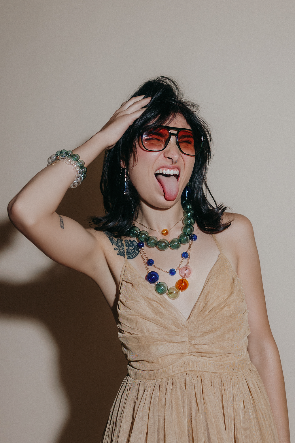 Hav Bauble Necklace | Blown Glass Spheres &amp; 14k Gold-filled Chain