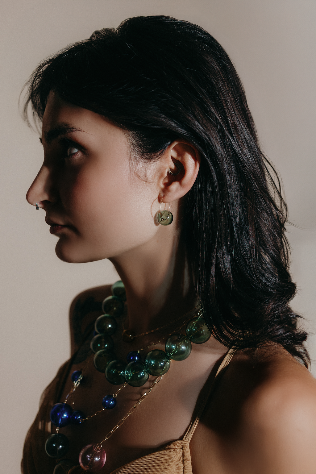 Hav Bauble Necklace | Blown Glass Spheres &amp; 14k Gold-filled Chain