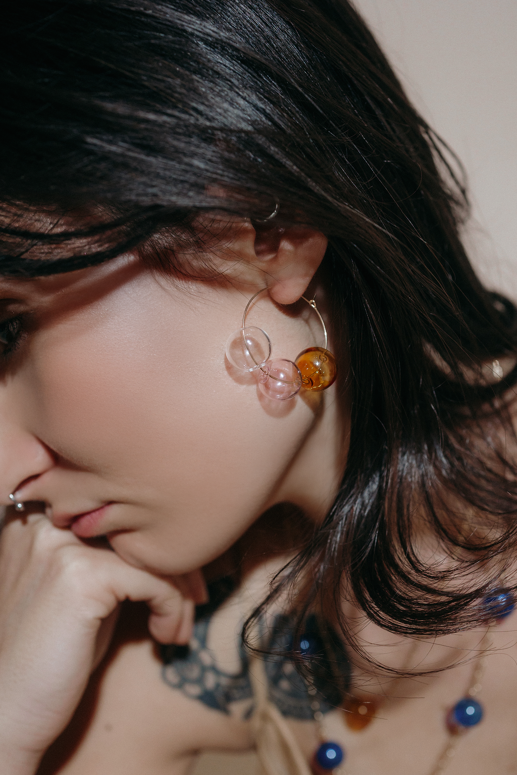 Tai Layering Necklace | Blown Glass &amp; 14k Gold Fill