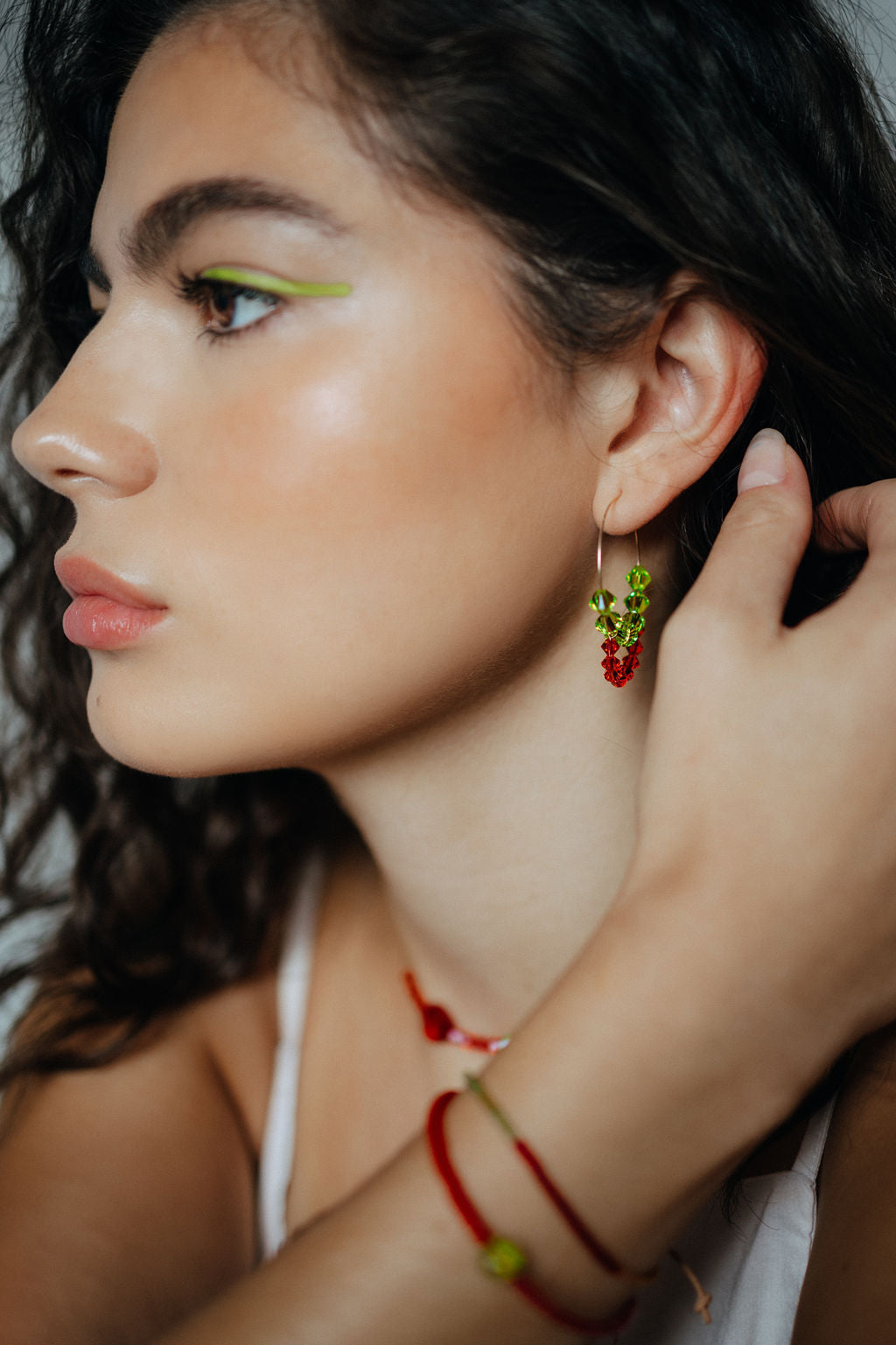 Large Spark Crystal Hoops | Friendship Collection