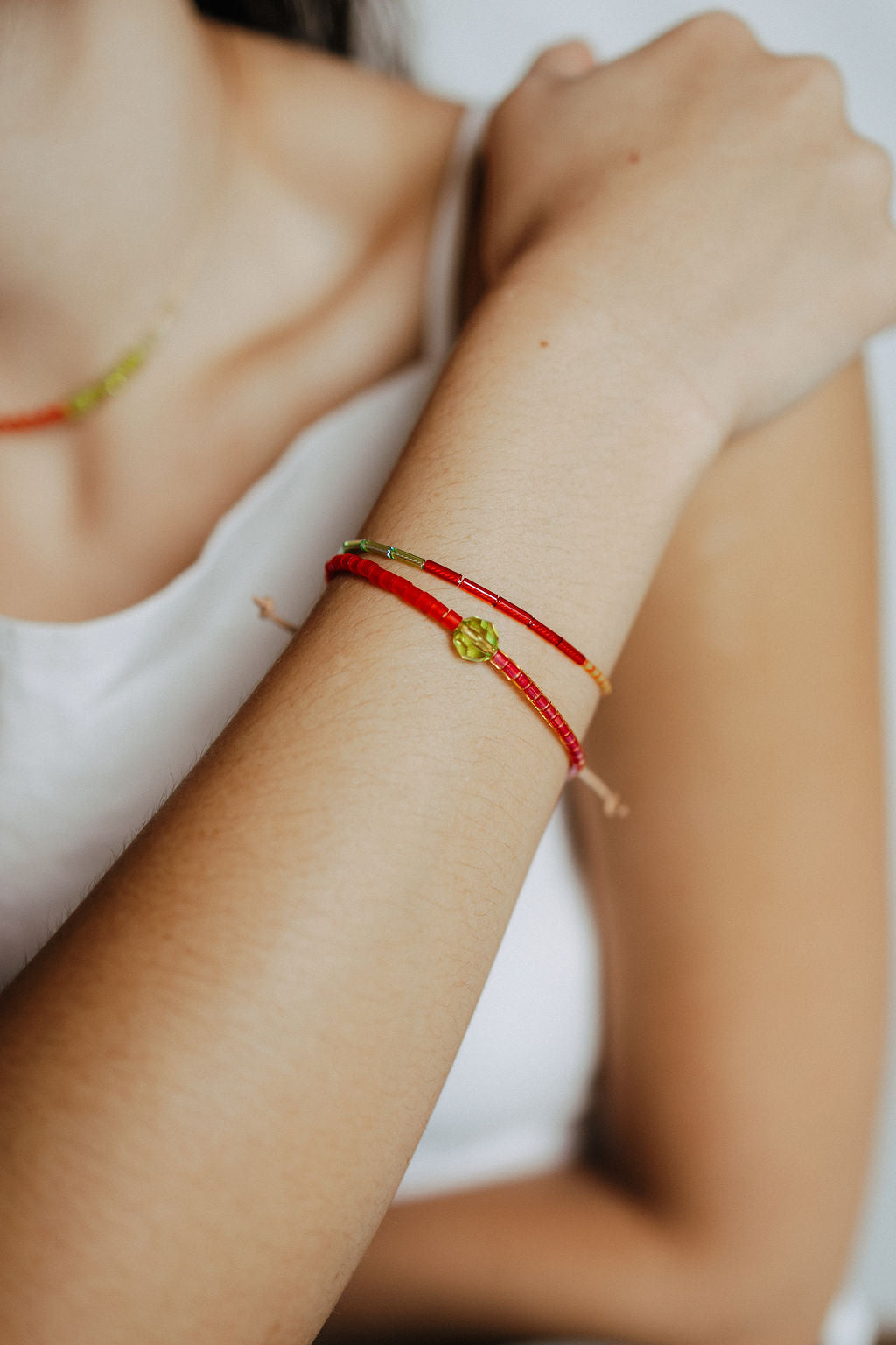Beaded Leather Bracelet | Friendship Collection