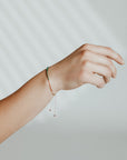 Beaded Silk Bracelet Friendship Collection | Spark: Red and Chartreuse