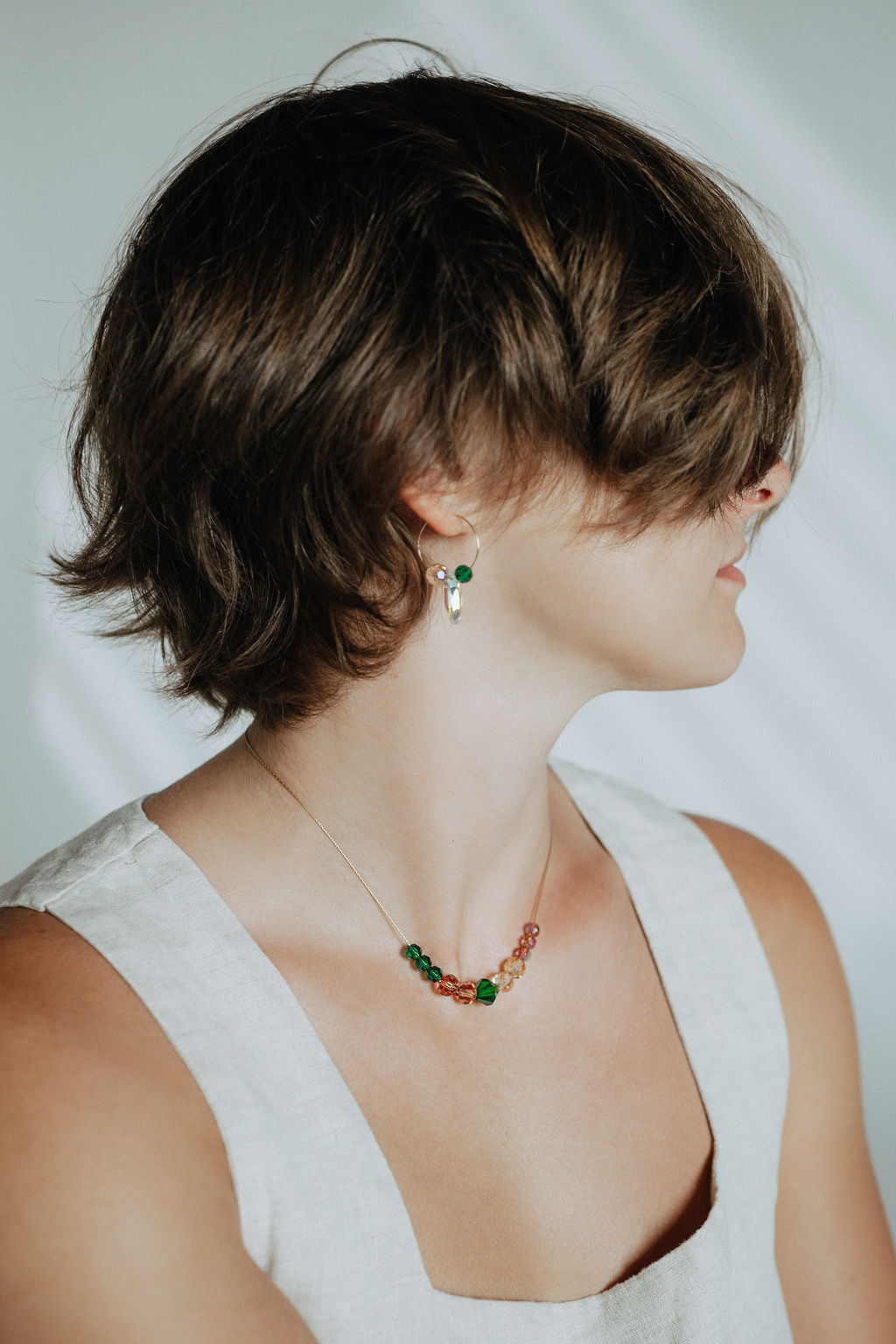 Small Muse Crystal Hoops | Friendship Collection