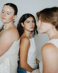 Small Spark Crystal Hoops | Friendship Collection