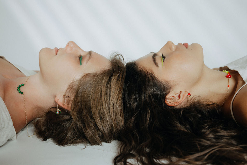 Large Muse Crystal Hoops | Friendship Collection
