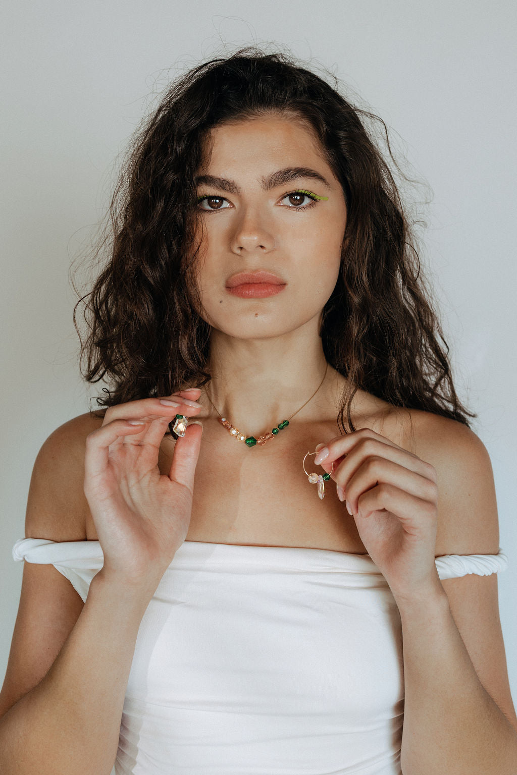 Small Muse Crystal Hoops | Friendship Collection