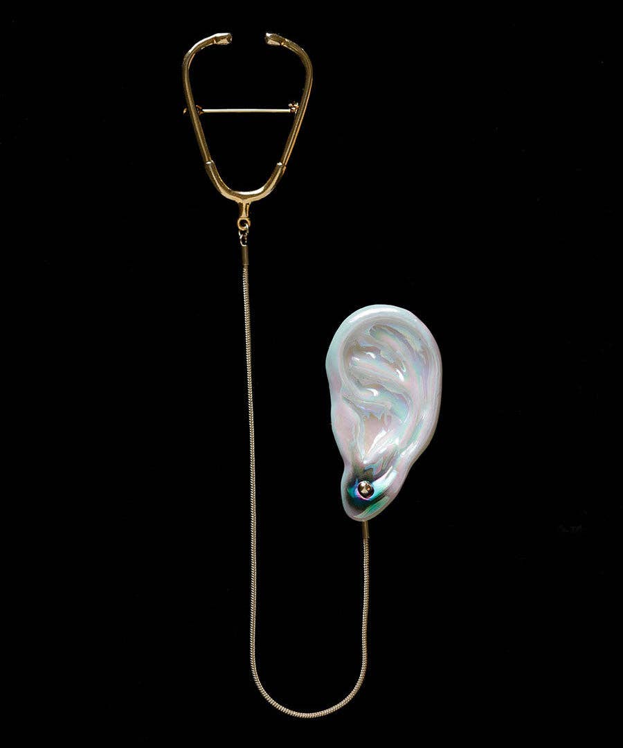 Ceramic Brooch | Stethoscope Pin