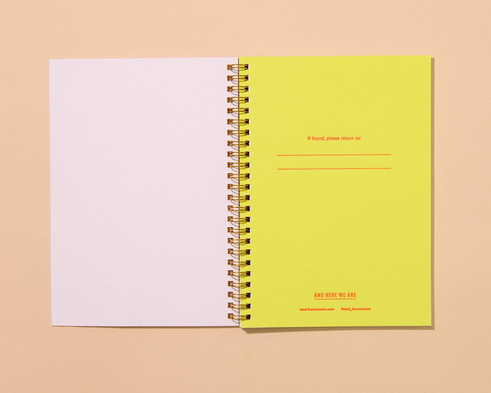 Hot dog A5 spiral notebook with letterpress cover and 48 lined pages. A fun and functional pick for food lovers. Made in the USA with recycled paper.