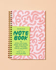 Unlock your inner child with this delightfully wiggly worm notebook. Featuring a quirky worm pattern on a letterpress printed cover, this A5 spiral notebook is just the right size for lists, doodles, and garden daydreams.