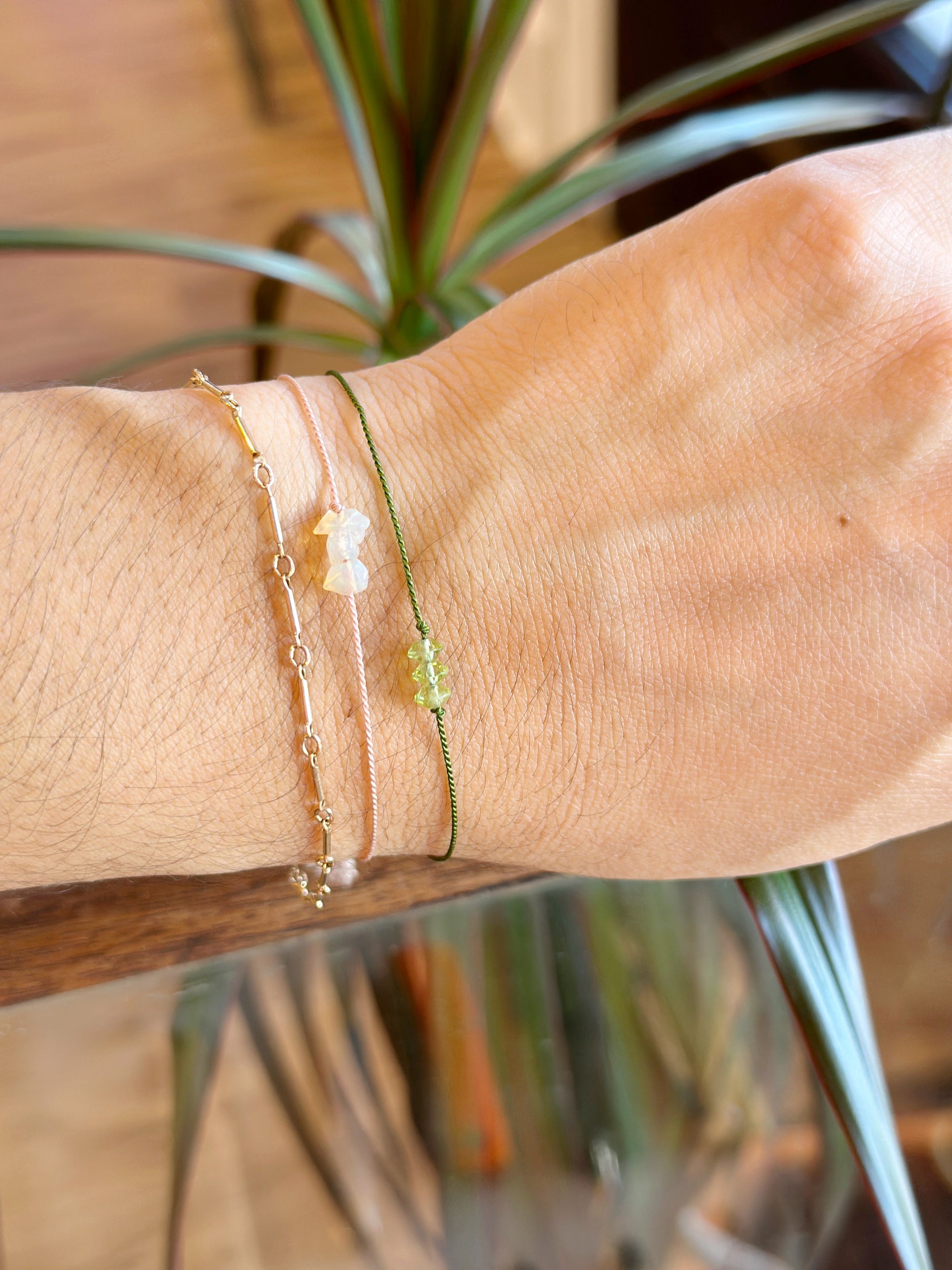 Aria Bracelet | Silk and Gemstone