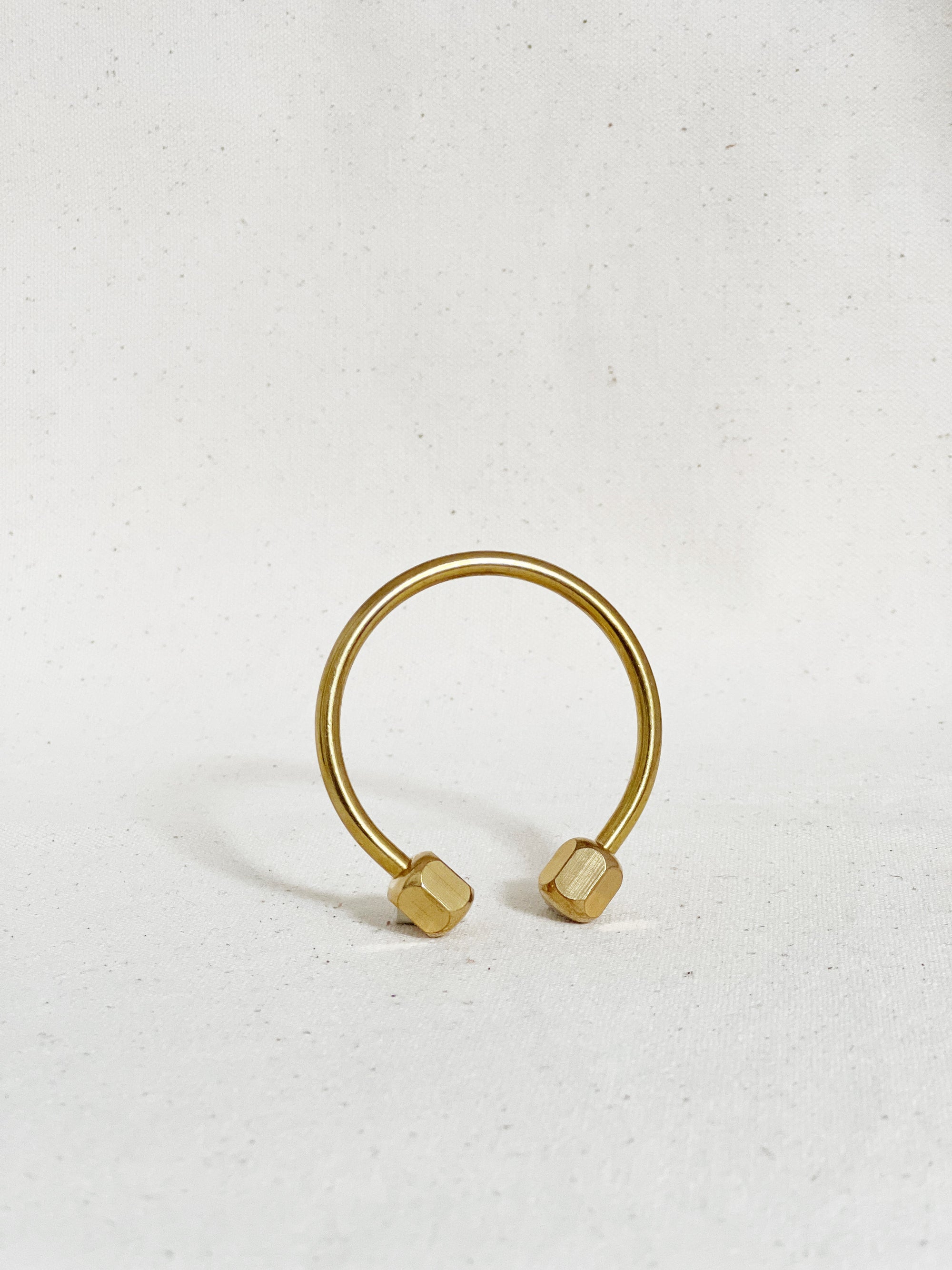 Brass Key Ring | Geometric Keychain Shapes