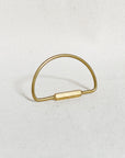 Brass Key Ring | Geometric Keychain Shapes