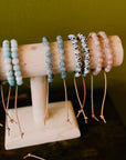 Shirin Gemstone Bracelet | Gemstones and 14K Gold-filled on Leather
