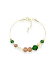 The Beaded Crystal Bracelet is a vibrant celebration of connection and joy, designed to brighten your day and remind you of the bonds that matter most. Crafted with 14k gold-filled components and vibrant, high-quality crystals, it adds a cheerful pop of color to your wrist. The unique adjustable design lets you either let the beads move freely along the bracelet or cinch them together for a perfectly centered look.