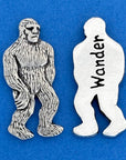 Take a whimsical journey with a Bigfoot Coin! Keep it in your bag or use it to decorate your home. On one side, Bigfoot graces the coin, while the other side playfully reads "Wander". Fine hand-crafted pewter, made in Canada.