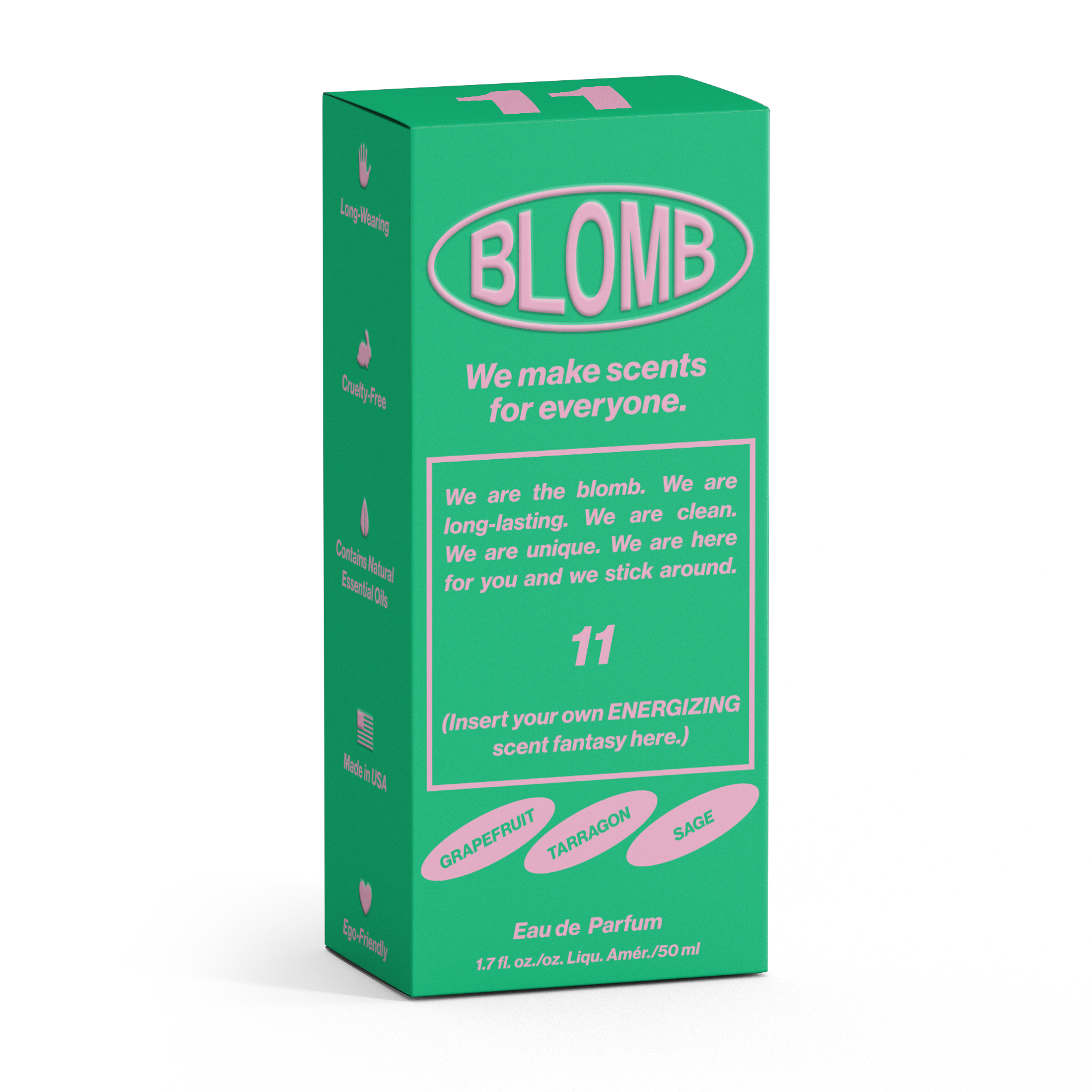 Natural, aromatic scent with amber cognac, woods & musk. Notes of grapefruit, tarragon, clary sage, violet leaves & rosemary. Sexy & long-lasting.
